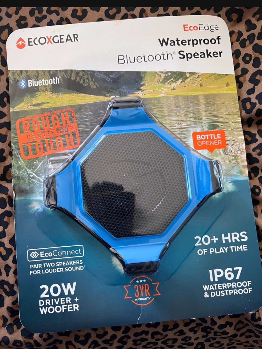 EcoEdge Waterproof Bluetooth Speaker — Blue